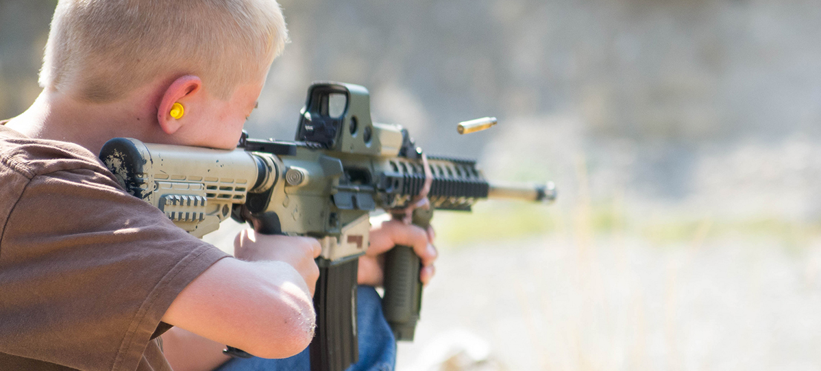 AR-15 being fired on a range. Photo from William Wootton's Flickr. 23March2018